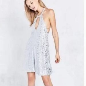 Kimchi Blue Mint Green & Silver Star Dress